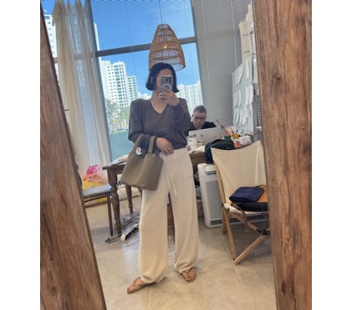 v넥 니트t [2color]