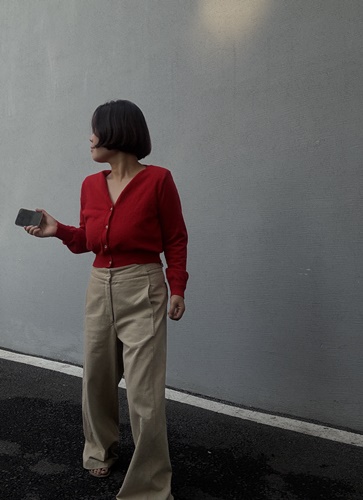 슬림라운드가디건