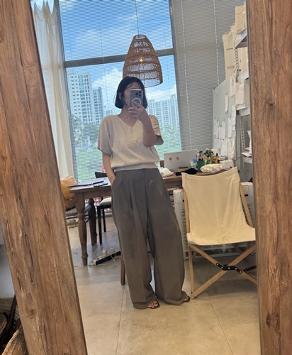 반팔가오리브이넥t .adult