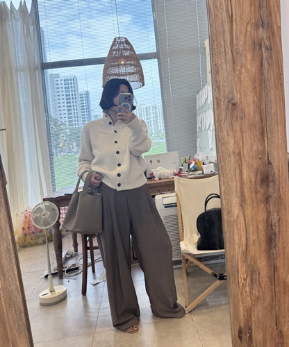 단추하이넥가디건 [2color]