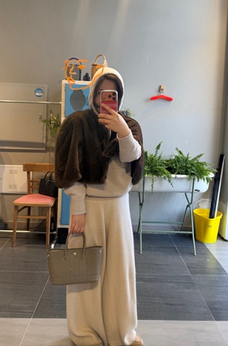 망토밍크퍼케이프