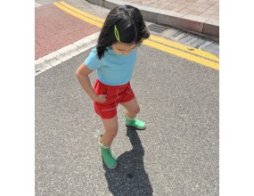 린넨자수반바지