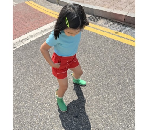 린넨자수반바지