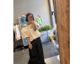 제니오프숄더퍼프블라