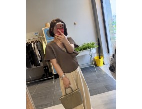 플리츠 볼륨 가디건