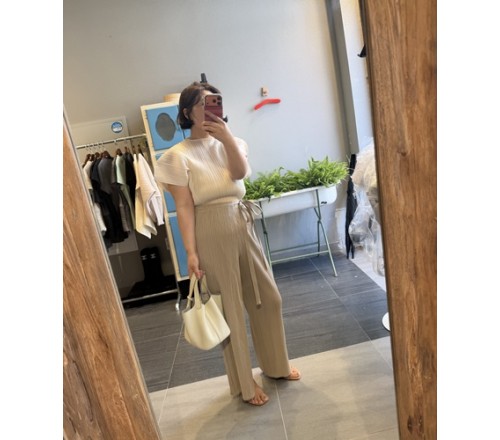 플리츠랩팬츠